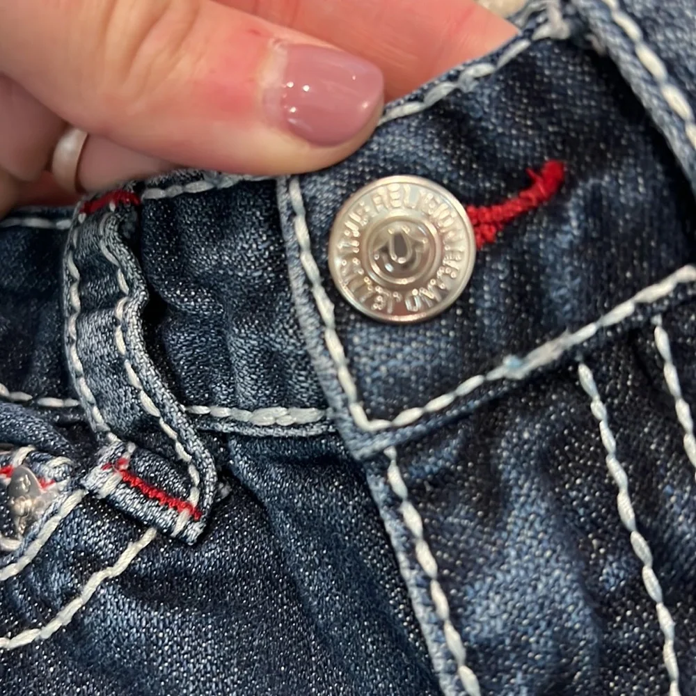 True Religion Jeans Toddler 2 2T White Stitching - Picture 8 of 8
